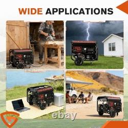 Portable Petrol Generator 5kw 8HP 4 Stroke Electric Start Single Phase & Wheels