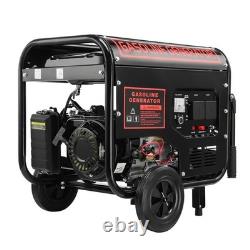 Portable Petrol Generator 5kw 8HP 4 Stroke Electric Start Single Phase & Wheels