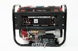 Portable Petrol Generator 6000W-E 3.0 KVA 8HP Quiet Power Electric Key Start