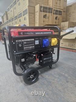 Portable Petrol Generator 7500W-E 8.4 KVA 16HP Power Electric Key Start wheels