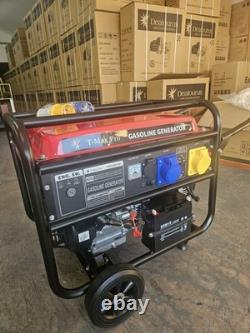 Portable Petrol Generator 7500W-E 8.4 KVA 16HP Power Electric Key Start wheels
