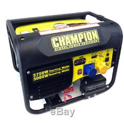 Portable Petrol Generator Champion CPG4000E1 3.75kVA with Electric Start