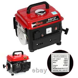 Portable Petrol Generator Recoil Start Outdoor 2 Stroke 2HP Quiet Camping Power