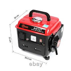 Portable Petrol Generator Recoil Start Outdoor 2 Stroke 2HP Quiet Camping Power