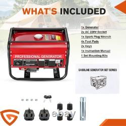 Portable generator emergency use gas generator construction power