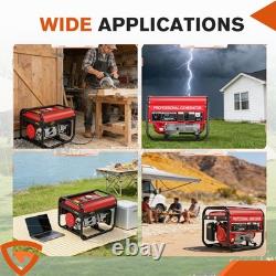 Portable generator emergency use gas generator construction power