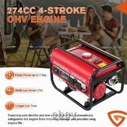 Portable generator emergency use gas generator construction power