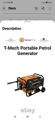 Portable patrol generator 3300W 7HP 4 Stroke, 210cc, electric key start digital