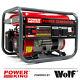 Powerking Petrol Generator Pkb3000lr 2200w 2.75kva Wolf 6.5hp 4 Stroke