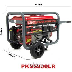 PowerKing Petrol Generator PKB5000LR 3200w 4KVA Wolf 7HP 4 Stroke & Wheel Kit