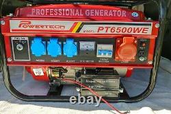 Powertech PT6500WE Generator Electric Start SPECIAL PRICE PLUS FREE SHIPPING
