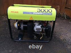 Pramac Es3000 2.4 Kva 110 Volt Site Safe Generator Honda Gx Engine 2015 Model