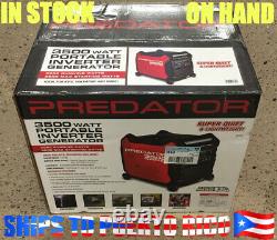 Predator 3500 Inverter Generator Super Quiet On Hand SHIPS TO PUERTO RICO