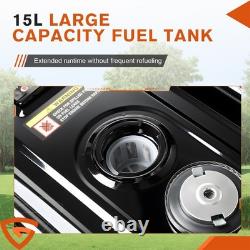 Recoil Portable Petrol Generator With WHEELS 15L Tank 215cc 3kwith2.1kw 4 Stroke UK