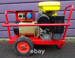 Robin Powerful 4kW petrol generator 115 / 230V Subaru Robin engine. Wheeled