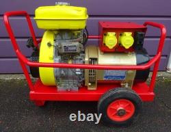 Robin Powerful 4kW petrol generator 115 / 230V Subaru Robin engine. Wheeled