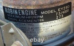 Robin Powerful 4kW petrol generator 115 / 230V Subaru Robin engine. Wheeled