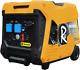 Rocwood 4000w Inverter Generator Portable Petrol Quiet Lightweight 230v Uk Plug