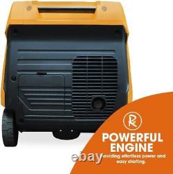 RocwooD 4000W Inverter Generator Portable Petrol Quiet Lightweight 230V UK Plug