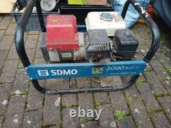 SDMO 3kw petrol Generator 110v/240v Starts First Time