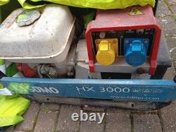 SDMO 3kw petrol Generator 110v/240v Starts First Time