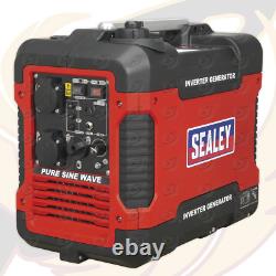 SEALEY 2500w Petrol Generator Inverter Pure Sine Wave Instant Power 4 Stroke
