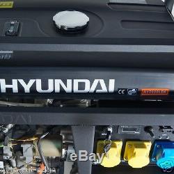 SILENT Hyundai HY7000LEk Electric Start Open Frame Petrol Generator 3 year Wrnty