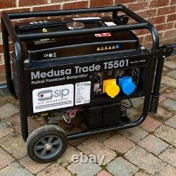 SIP 03958 MEDUSA T5501 Portable Site Petrol Generator 3.8kW 110v / 230v E/Start