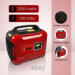 SPARK 2000W Inverter Suitcase Generator Silent Portable Camping E10 Fuel