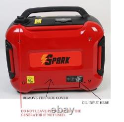 SPARK 2000W Inverter Suitcase Generator Silent Portable Camping E10 Fuel