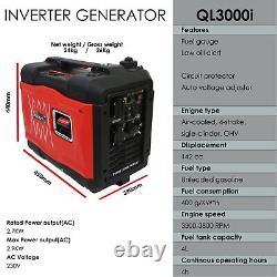 SPARK 3000W suitcase Silent Inverter Petrol Generator Portable 4 stroke Power