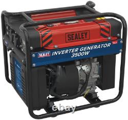 Sealey 3500W 230V Inverter Generator 4-Stroke Engine Reliable Power GI3500