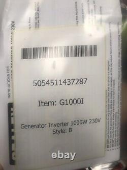 Sealey Generator Inverter 1000W 230V G1000I (B)