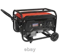 Sealey Robust 3100w Heavy Duty Open Frame Petrol Generator 1 Year Warranty