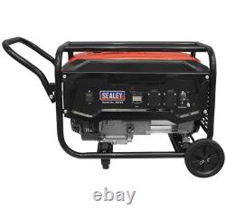 Sealey Robust 3100w Heavy Duty Open Frame Petrol Generator 1 Year Warranty