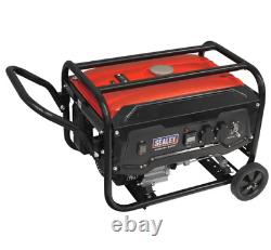 Sealey Robust 3100w Heavy Duty Open Frame Petrol Generator 1 Year Warranty