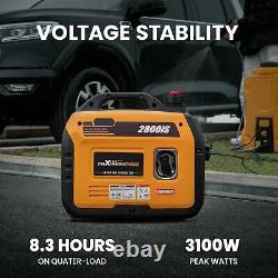 Silent Generator 3000 W 2800 W 21.5kg Pure Sine Wave ECO Overload Protection