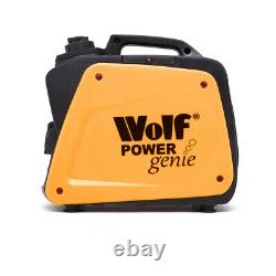 Silent Inverter Generator Wolf 800w Petrol 4 Stroke Portable Camping Power