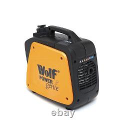 Silent Inverter Generator Wolf 800w Petrol 4 Stroke Portable Camping Power