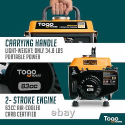 Togopower Gg1000 800 Rated 1000 Peak Watts Gasoline Powered Portable Generator