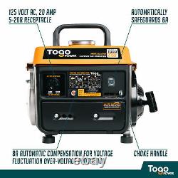 Togopower Gg1000 800 Rated 1000 Peak Watts Gasoline Powered Portable Generator