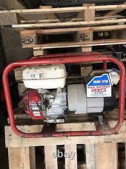 Used Harrington Generator 2.7KVA 110v or 240v Collection Only DT6