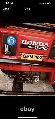 Used honda petrol generator