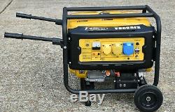 Villiers V6000ES Electric Start Petrol Generator 5.5kw 6Kva with wheel kit