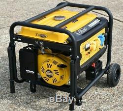 Villiers V6000ES Electric Start Petrol Generator 5.5kw 6Kva with wheel kit