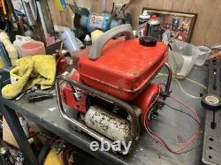Vintage Tanaka 2-Stroke Generator Runs & Produces Power Rare Japanese Eng