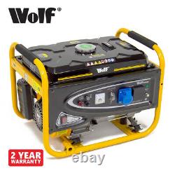 Wolf Petrol Generator 3200w 4.0KVA 7HP 4 Stroke 230V 13amp & 16amp