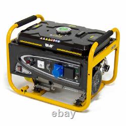 Wolf Petrol Generator 3200w 4.0KVA 7HP 4 Stroke 230V 13amp & 16amp