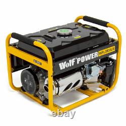 Wolf Petrol Generator 3200w 4.0KVA 7HP 4 Stroke 230V 13amp & 16amp