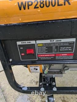 Wolf Petrol Generator, Pull Start Recoil Starter, On Casters